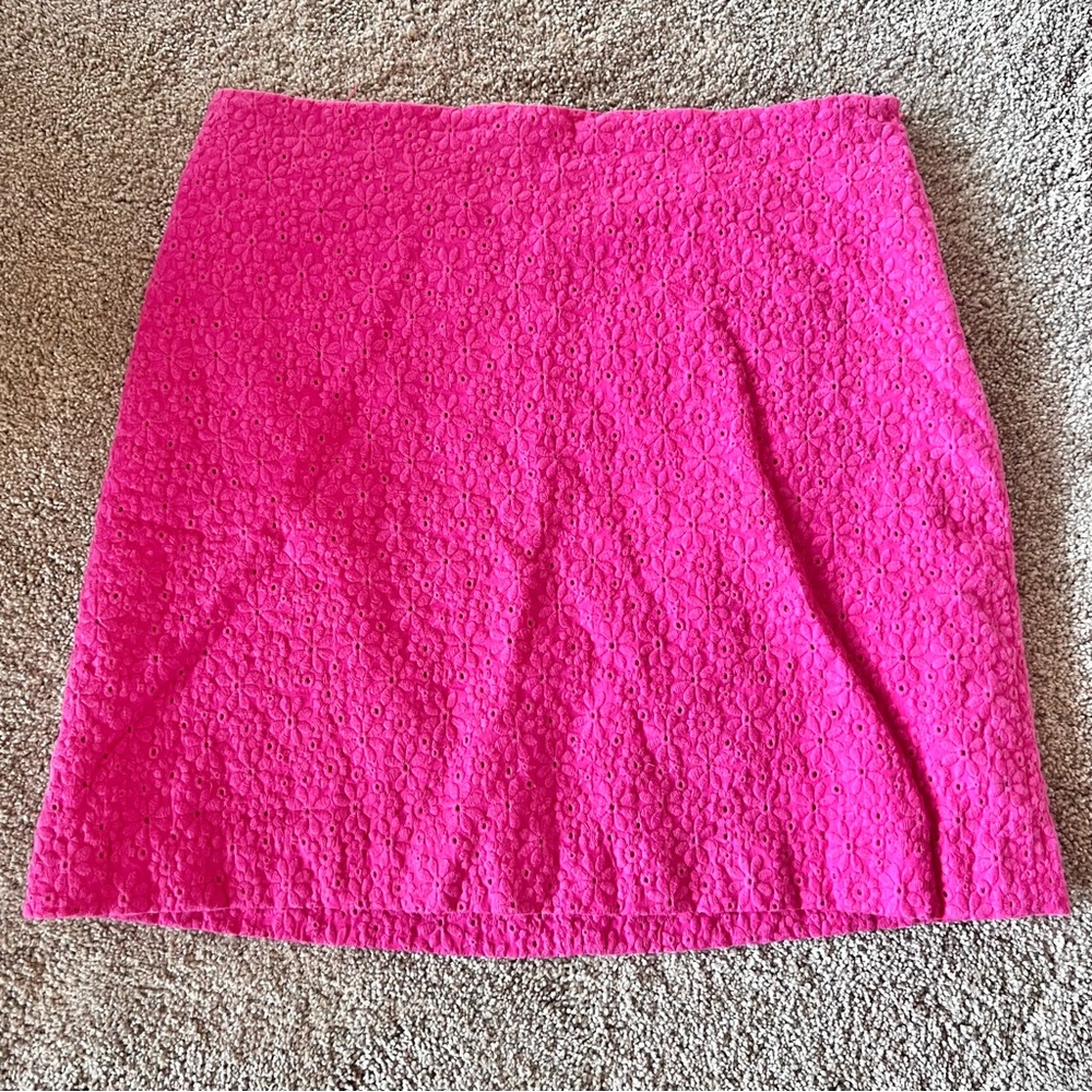 Larkspur - Women’s (Sz 16) Pink Eyelet Summer Skirt